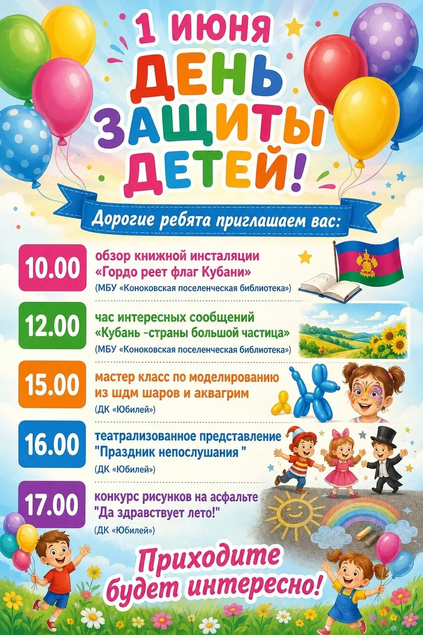 афиша 1 июня